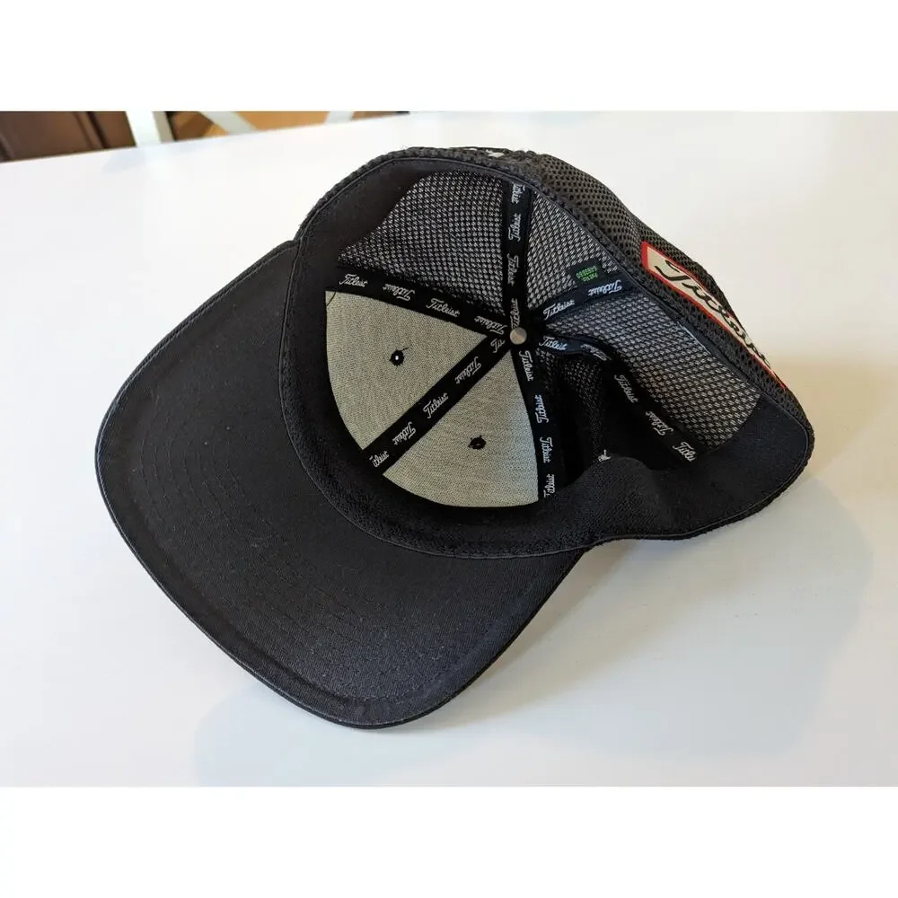 Titleist L/XL FJ Pro V1 Men's Golf Hat Cap Headwear Accessory Mesh Back Black
